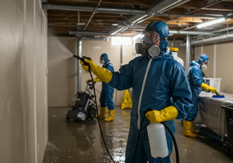 Basement Sanitization and Antimicrobial Treatment process in Santa Cruz County, CA