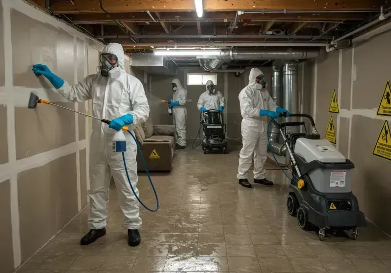 Basement Moisture Removal and Structural Drying process in Santa Cruz County, CA